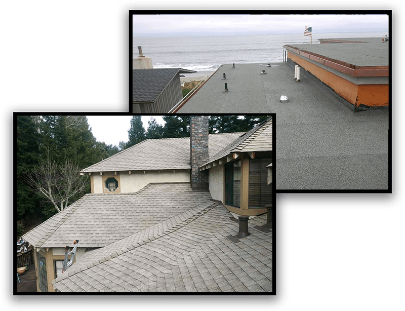 Some styles of Kentfield roofing are not compatible with low-sloped or flat roofs.
