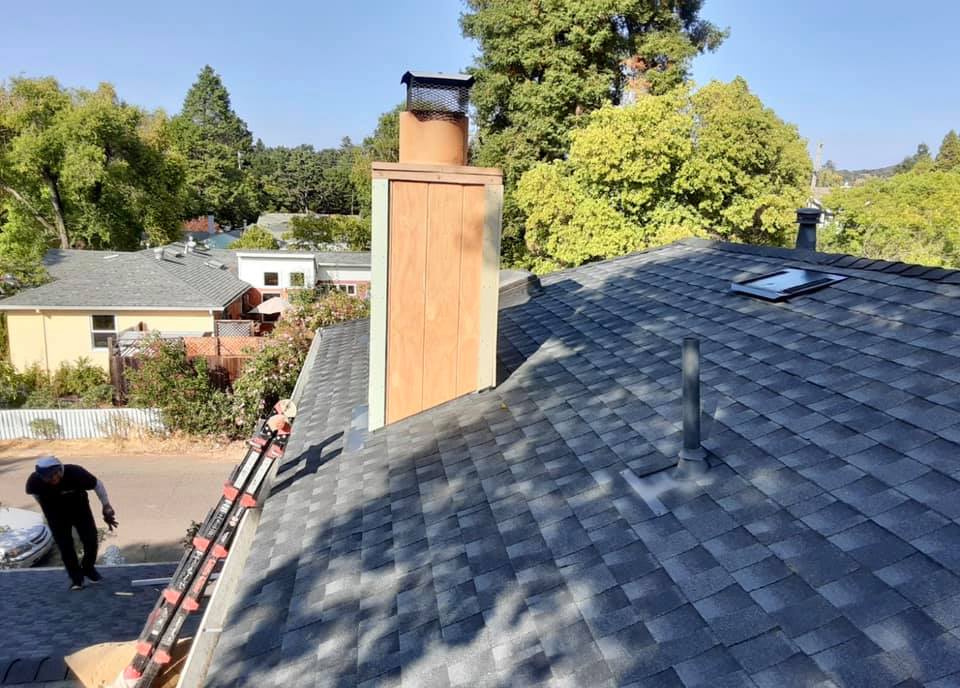 Completed roofing project in Sonoma County