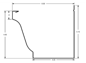 Northbay Roofing & Gutter Co. Seamless Gutter Illustration